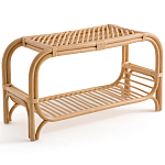 Скамья для прихожей из стеблей ротанга Willa Rattan Bench варинант исполнения - 1 | Loft Concept в Волгограде