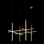 Люстра с 6-ю цилиндрическими плафонами на тонких тросах Trumpet tube варинант исполнения - 3 | Loft Concept в Волгограде