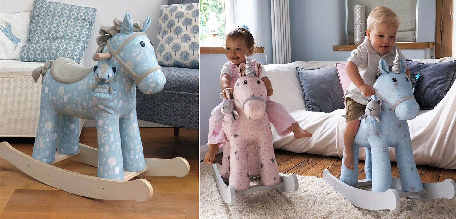 Лошадка-качалка голубая Oscar Pony Лошадка-качалка голубая Oscar Pony - Loft-Concept в Волгограде