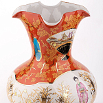 Ваза красного цвета с рисунком Chinoiserie Ceramics варинант исполнения - 1 | Loft Concept в Волгограде