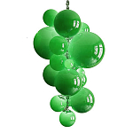 Люстра Grape Balls Зеленое стекло  варинант исполнения - 3 | Loft Concept в Волгограде