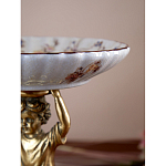 Чаша с цветочным орнаментом на ножке в виде бронзового ангела Eden Garden варинант исполнения - 8 | Loft Concept в Волгограде