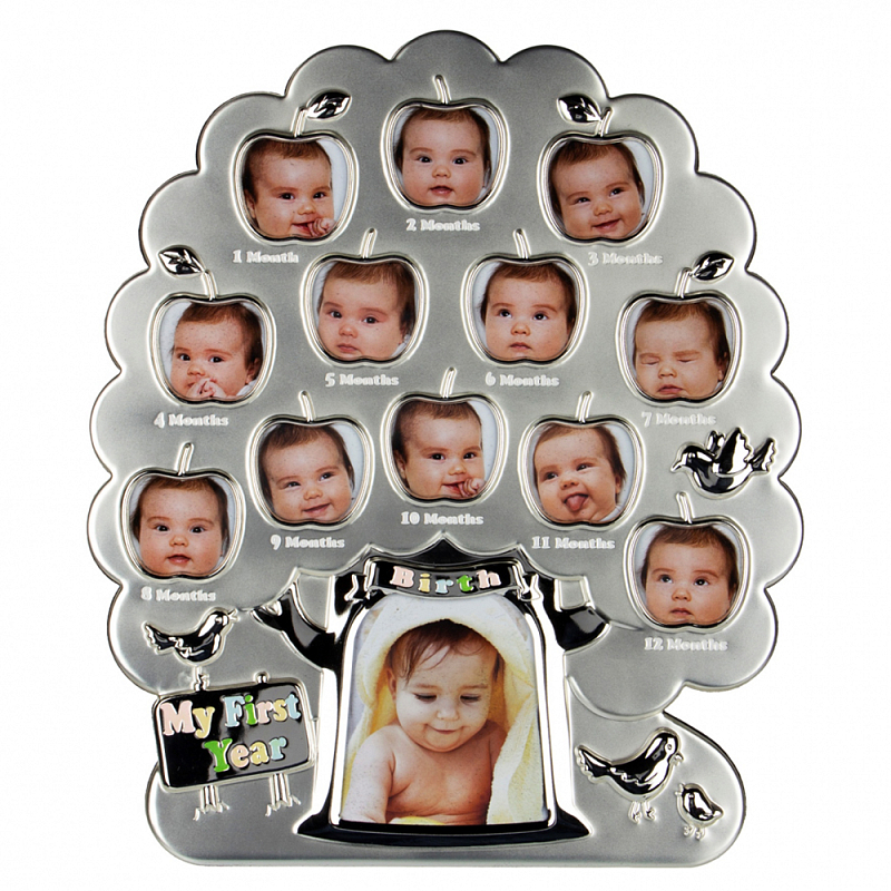 Фоторамка детская Childhood Corner Tree 13 фото Серебристый Фоторамка детская Childhood Corner Tree 13 фото Серебристый в Волгограде | Loft Concept
