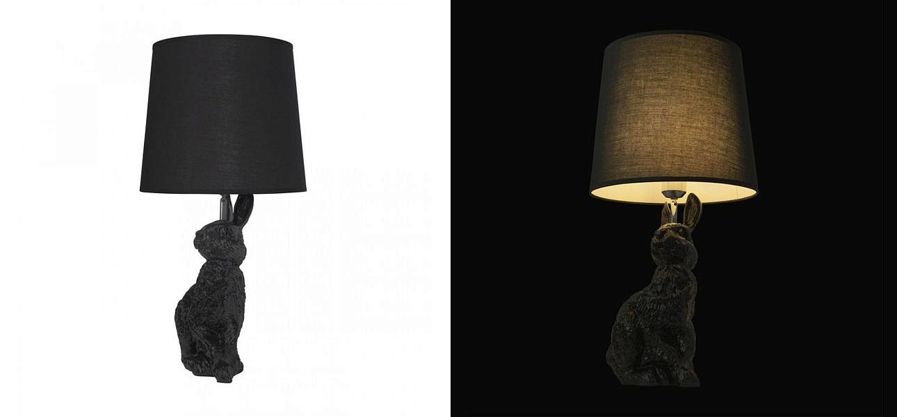 Настольная лампа Черный заяц Moooi Black Rabbit Настольная лампа Черный заяц Moooi Black Rabbit - Loft-Concept в Волгограде