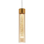 Подвесной светильник золото Sparkling Bubbles Tube Gold Amber Hanging Lamp варинант исполнения - 1 | Loft Concept в Волгограде