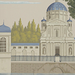 Обои ручная роспись Monuments of Paris Roberts on scenic paper варинант исполнения - 3 | Loft Concept в Волгограде