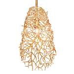 Подвесной светильник золотой в виде кораллов Coral Decor варинант исполнения - 2 | Loft Concept в Волгограде
