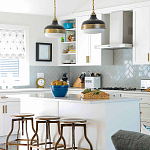 Подвесной светильник с круглым белым плафоном в индустриальном стиле Feiss варинант исполнения - 8 | Loft Concept в Волгограде