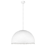 Подвесной светильник в форме купола белого цвета с ажурной бахромой Tactile Line варинант исполнения - 7 | Loft Concept в Волгограде
