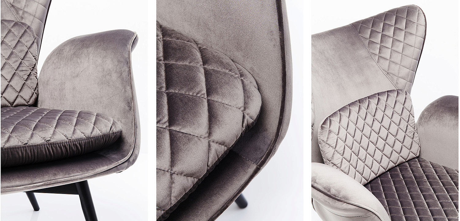 Кресло Gray Velvet Throne Кресло Gray Velvet Throne - Loft-Concept в Волгограде