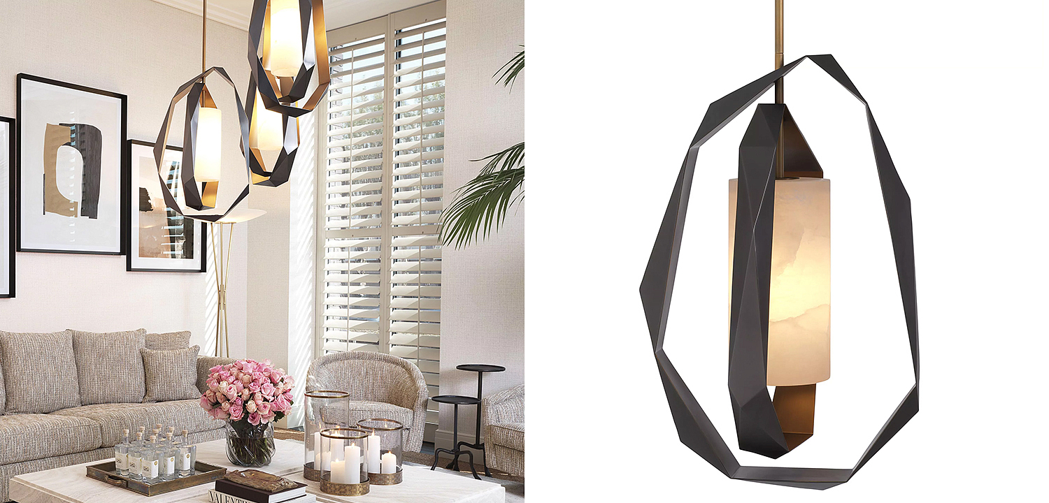 Подвесной светильник Eichholtz Chandelier Santos Double Подвесной светильник Eichholtz Chandelier Santos Double - Loft-Concept в Волгограде
