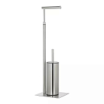 Держатель для туалетной бумаги с ершиком Chrome Bathroom Accessory варинант исполнения - 2 | Loft Concept в Волгограде