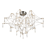 Потолочный светильник с тонким металлическим каркасом цвета хром Quasar варинант исполнения - 1 | Loft Concept в Волгограде