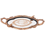 Поднос декоративный с фигурками птиц Mirror Surface Bronze варинант исполнения - 1 | Loft Concept в Волгограде