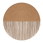 Бра круглое натуральная пробка с бахромой Natural Cork варинант исполнения - 1 | Loft Concept в Волгограде