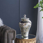 Ваза из стекла с крышкой и декоративными узорами Chinoiserie Ceramics варинант исполнения - 7 | Loft Concept в Волгограде