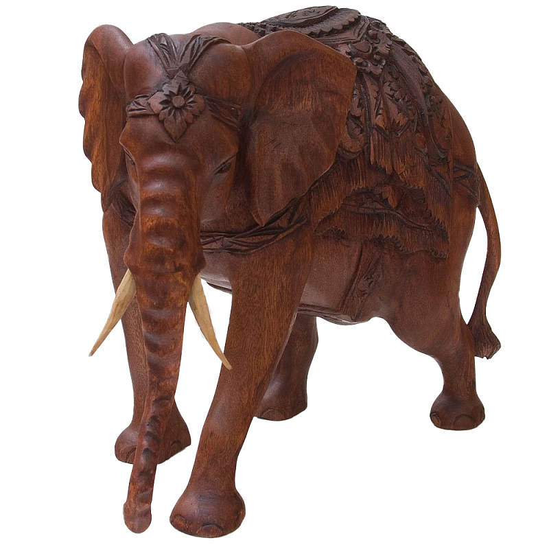 Статуэтка деревянная в виде слона Dressy Elephant Коричневый Статуэтка деревянная в виде слона Dressy Elephant Коричневый в Волгограде | Loft Concept