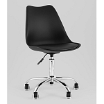 Офисный стул на металлическом основании EGGERY Black пластик варинант исполнения - 1 | Loft Concept в Волгограде