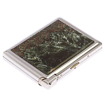 Портсигар с газовой зажигалкой из натурального камня Серафинит Stone Cigarettes Cases варинант исполнения - 4 | Loft Concept в Волгограде
