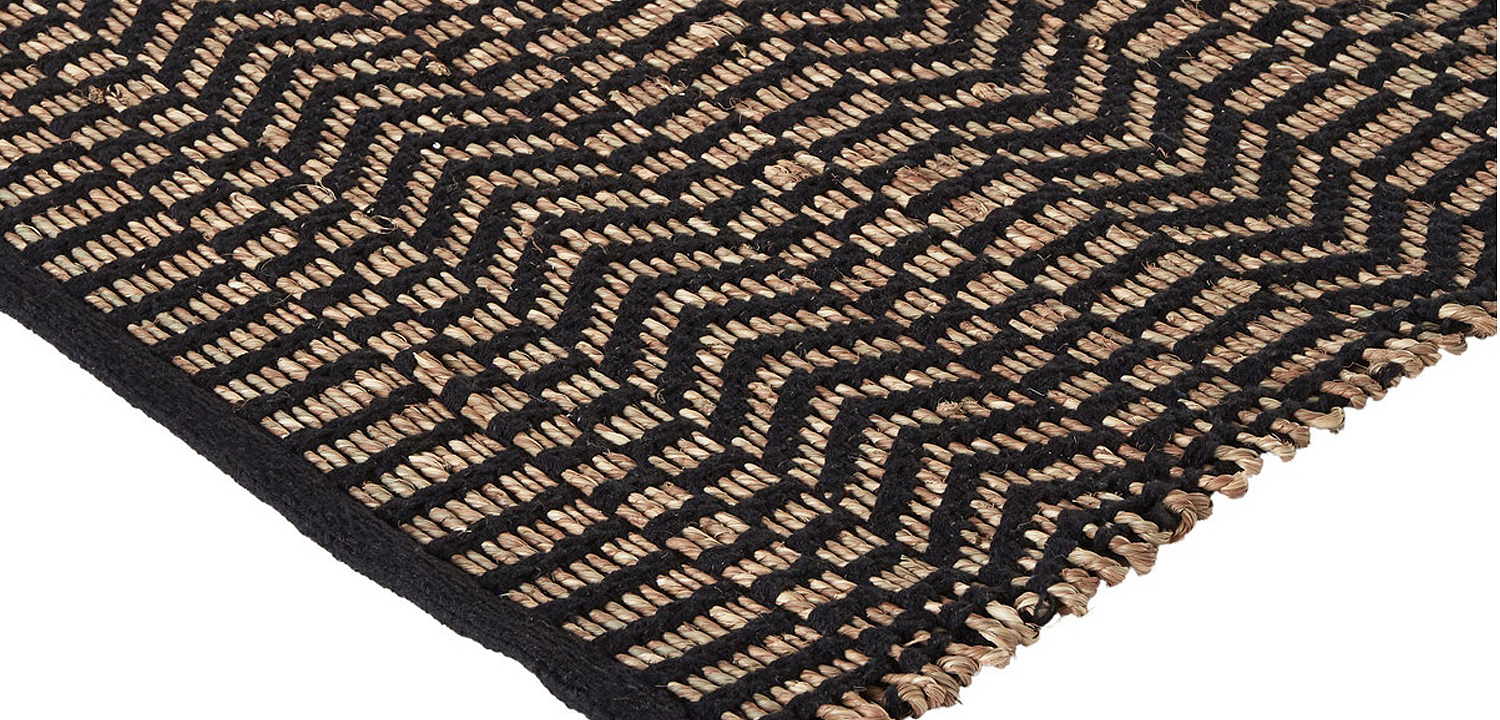 Ковер Zig Zag Carpet black Ковер Zig Zag Carpet black - Loft-Concept в Волгограде