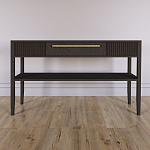 Дизайнерская Консоль с полкой и ящиком Primo Темный орех варинант исполнения - 1 | Loft Concept в Волгограде