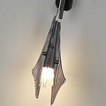 Бра черного цвета с плафоном из рельефного стекла Glass Pod варинант исполнения - 9 | Loft Concept в Волгограде