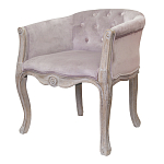 Кресло низкое в стиле прованс Розовый Велюр Louis French Armchair  варинант исполнения - 3 | Loft Concept в Волгограде