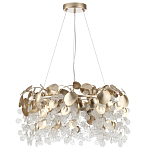 Люстра с декоративными подвесками из прозрачного стекла в форме монеток FAIRYTREE Light варинант исполнения - 6 | Loft Concept в Волгограде