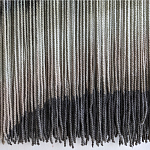 Пейзаж из нитей Макраме Wall decor Black and White Landscape варинант исполнения - 4 | Loft Concept в Волгограде