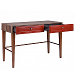 Стол письменный из массива бука с 2-мя ящиками красный Wenge Light варинант исполнения - 3 | Loft Concept в Волгограде