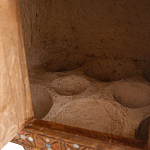 Декоративная винтажная печка из глины с инкрустацией Rarity варинант исполнения - 3 | Loft Concept в Волгограде