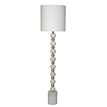 Торшер мраморный с белым абажуром Floor lamp Jewelry варинант исполнения - 1 | Loft Concept в Волгограде