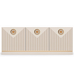 ТВ-тумба с 3-мя фактурными дверцами Satin Furniture варинант исполнения - 2 | Loft Concept в Волгограде