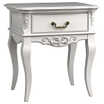 Тумба прикроватная белого цвета из массива бука в стиле прованс White Provence варинант исполнения - 2 | Loft Concept в Волгограде