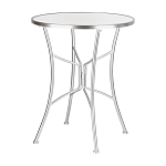 Столик приставной с круглой столешницей на серебристом основании Scenical Table варинант исполнения - 1 | Loft Concept в Волгограде