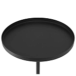 Кофейный столик с круглой чёрной столешницей и мраморным основанием Exquisite Practicality варинант исполнения - 2 | Loft Concept в Волгограде