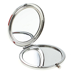 Зеркало карманное двухстороннее круглое из натурального камня Серафинит в подарочной упаковке Silver Stone Mirrors варинант исполнения - 2 | Loft Concept в Волгограде