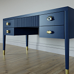 Письменный стол с 4-мя ящиками Elsa Dreams Blue варинант исполнения - 2 | Loft Concept в Волгограде