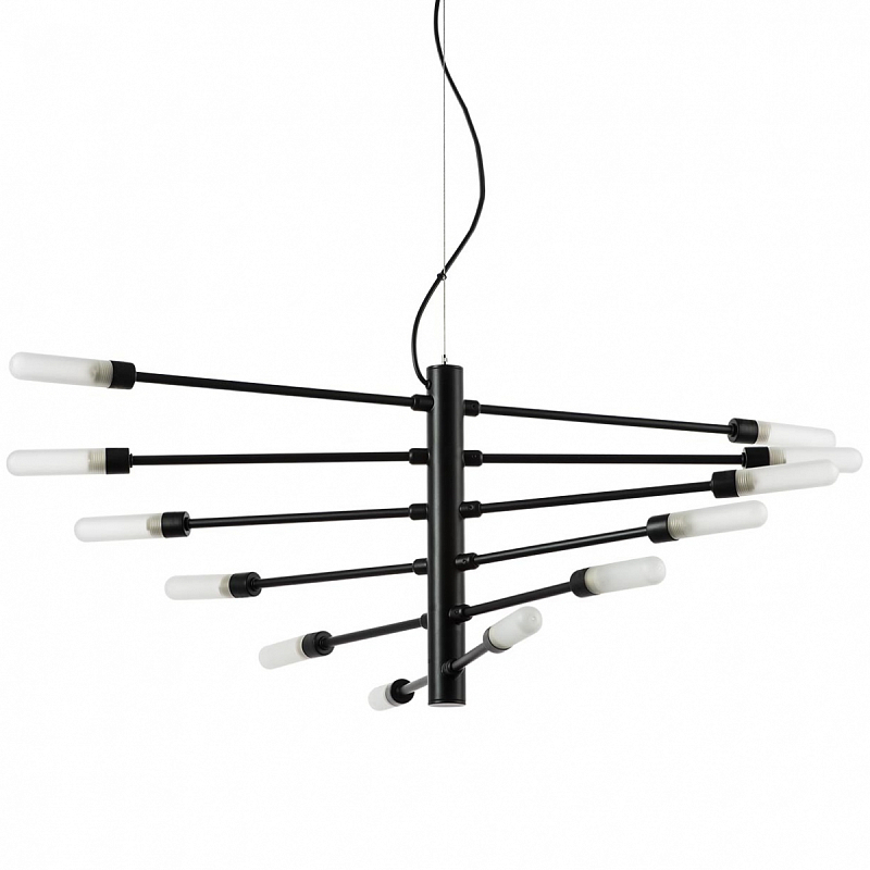 Люстра Gradenigo Chandelier 12 Черный Белый Люстра Gradenigo Chandelier 12 Черный Белый в Волгограде | Loft Concept