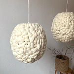 Светильник вязаный из шерсти Wool Oval варинант исполнения - 1 | Loft Concept в Волгограде