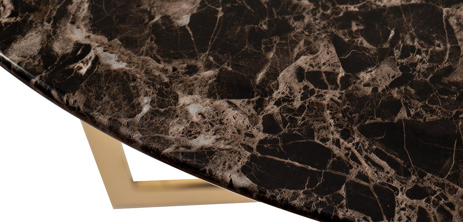Обеденный стол Dining table Jacques round Brown Обеденный стол Dining table Jacques round Brown - Loft-Concept в Волгограде