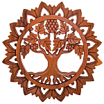 Панно из дерева круглое Osier Panel With Trees варинант исполнения - 1 | Loft Concept в Волгограде