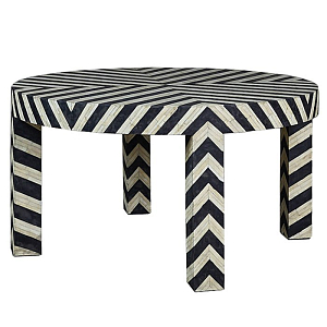 Кофейный стол Inlaid Bone Zigzag