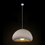 Подвесной светильник с куполообразным белым фактурным абажуром Sergey Makhno варинант исполнения - 3 | Loft Concept в Волгограде