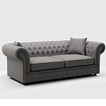 Мебельная ткань Шенилл серый цвет 142 см T4-46 варинант исполнения - 7 | Loft Concept в Волгограде