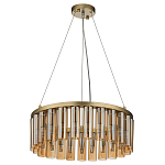 Люстра со стеклянными цилиндрическими плафонами Luminous Cylinders Amber Round варинант исполнения - 2 | Loft Concept в Волгограде