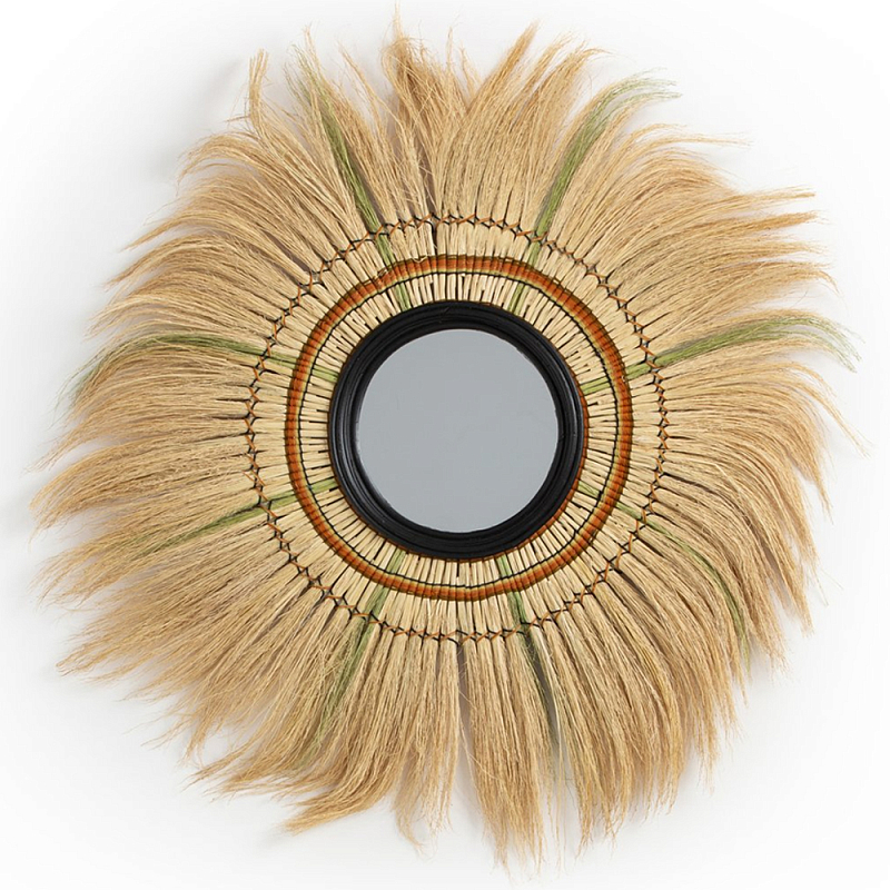 Зеркало с бахромой WICKER MIRROR 100 Бежевый Зеркало с бахромой WICKER MIRROR 100 Бежевый в Волгограде | Loft Concept