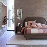 Зеркало овальное Curved Furniture бежевое варинант исполнения - 4 | Loft Concept в Волгограде