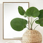 Зеркало прямоугольное в фактурной золотой раме Reflective Fabric варинант исполнения - 5 | Loft Concept в Волгограде