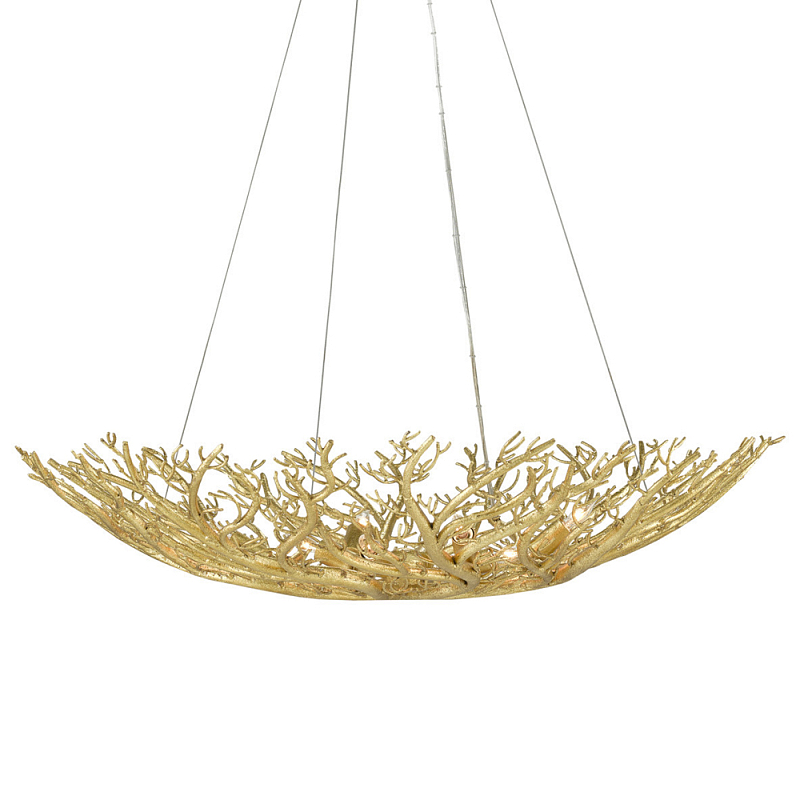 Люстра в форме золотой чаши из кораллов Coral Decor Золотой Люстра в форме золотой чаши из кораллов Coral Decor Золотой в Волгограде | Loft Concept